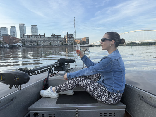 Arriving to Kalasatama by boat IMG 3791